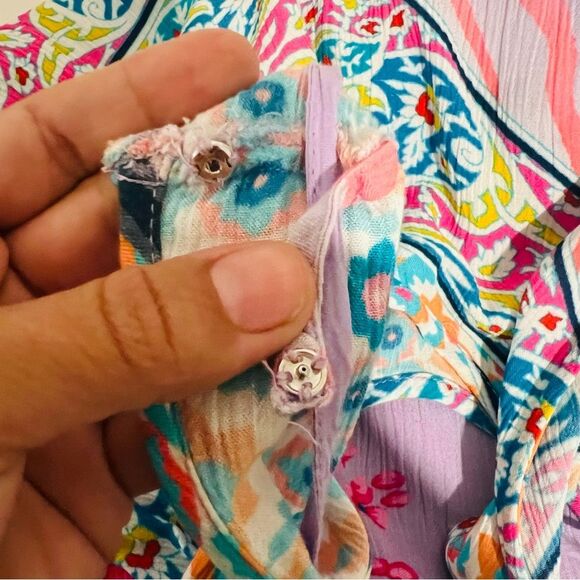 Tolani Collection Women's Boho High Low Flounce Hem Sleeveless Dress in Size XS - Picture 11 of 11